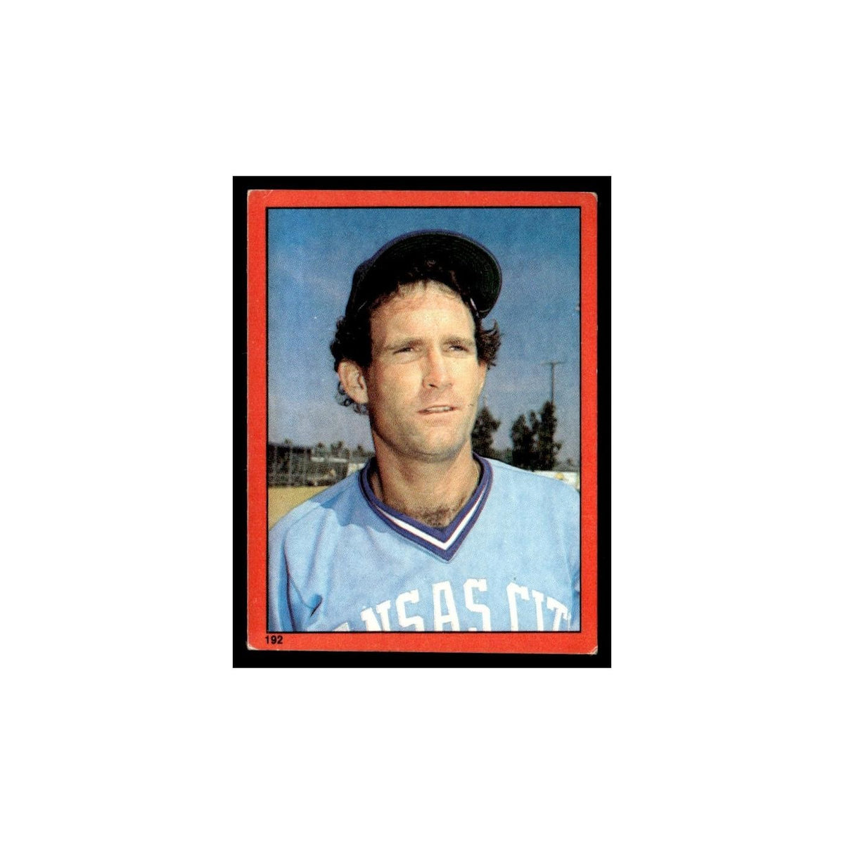 John Wathan 1982 Topps Stickers #192 Kansas City Royals Baseball Card NM