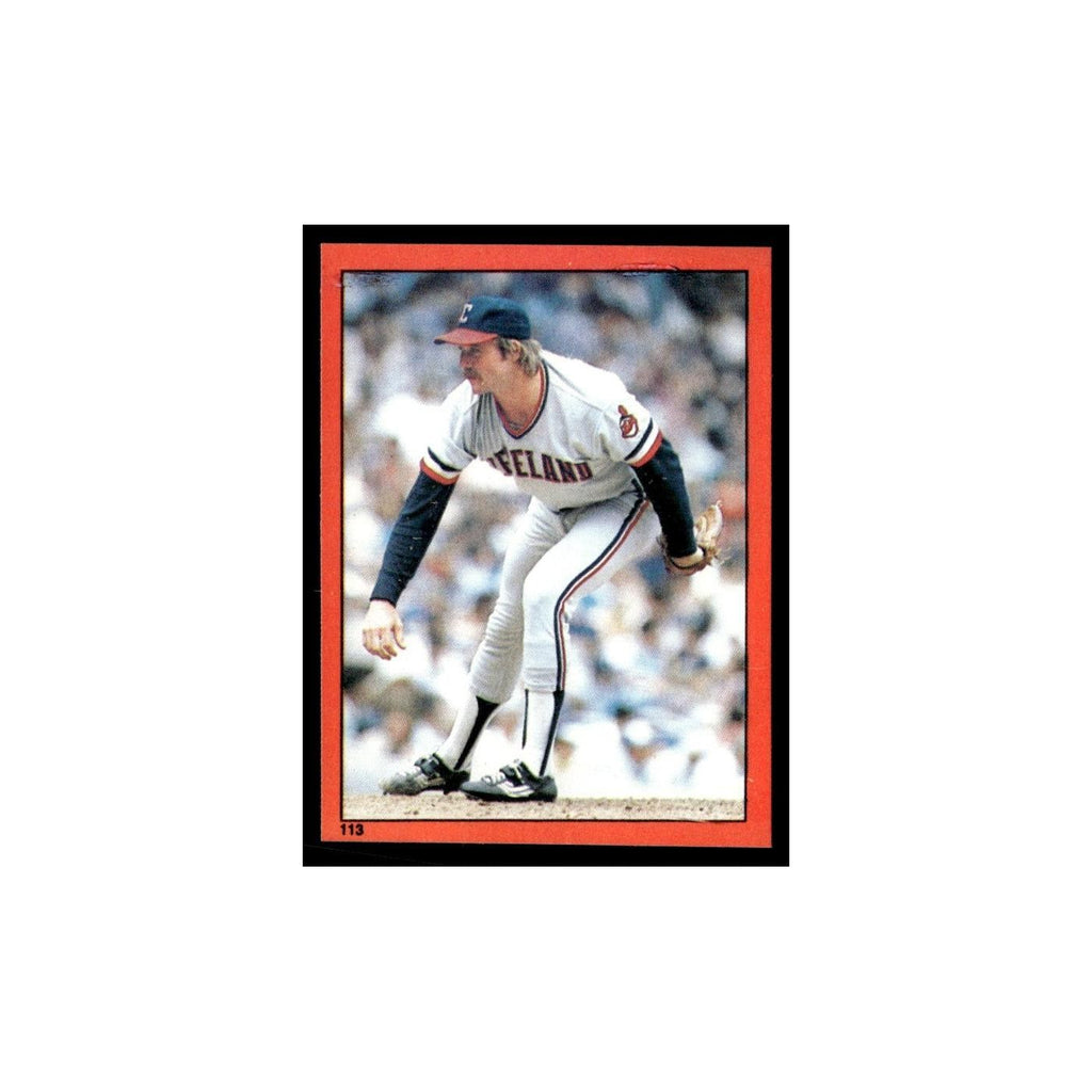 Len Barker 1982 Topps Stickers #113 Cleveland Indians Baseball Card NM