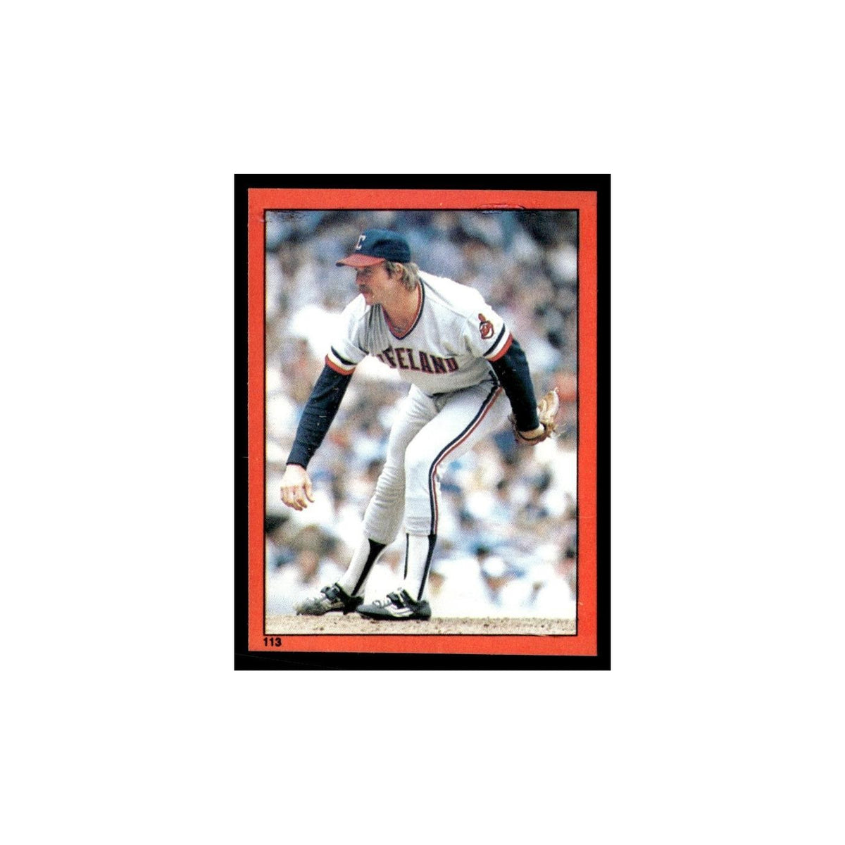 Len Barker 1982 Topps Stickers #113 Cleveland Indians Baseball Card NM
