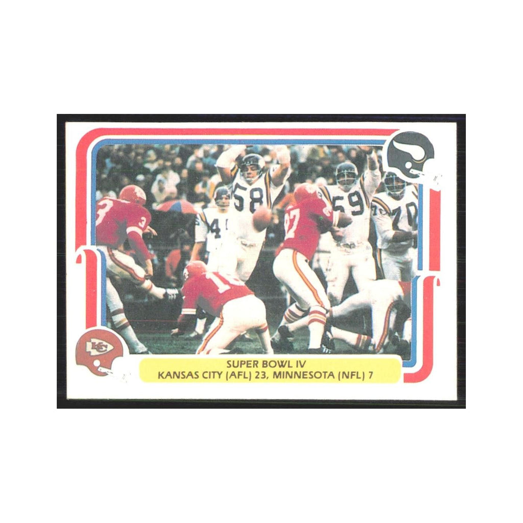 1980 Fleer Super Bowl IV Kansas City Chiefs/Minnesota #60
