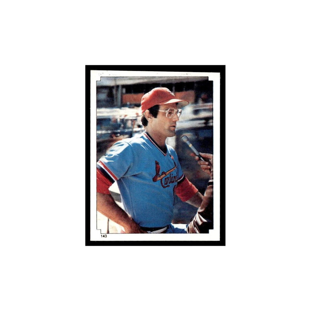Darrell Porter 1984 Topps Stickers #143 St. Louis Cardinals Baseball Card NM