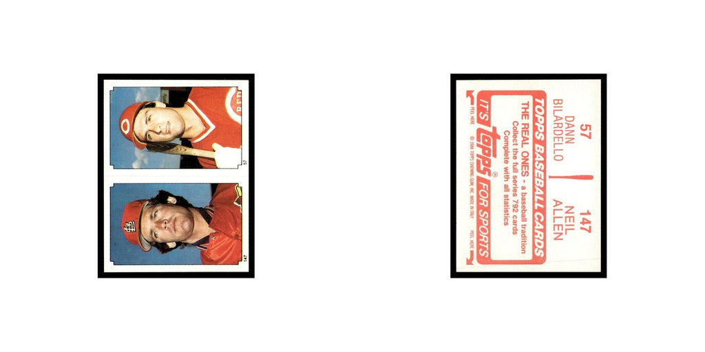 Dann Bilardello Neil Allen 1984 Topps Stickers #57/147 Baseball Card NM