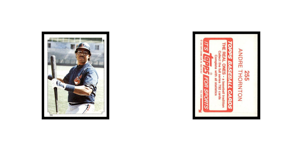 Andre Thornton 1984 Topps Stickers #255 Cleveland Indians Baseball Card NM