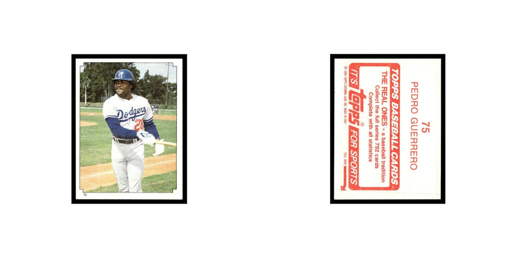 Pedro Guerrero 1984 Topps Stickers #75 Los Angeles Dodgers Baseball Card NM