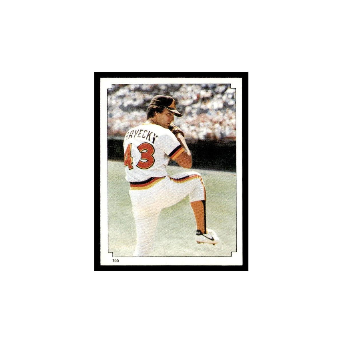 Dave Dravecky 1984 Topps Stickers #155 San Diego Padres Baseball Card NM