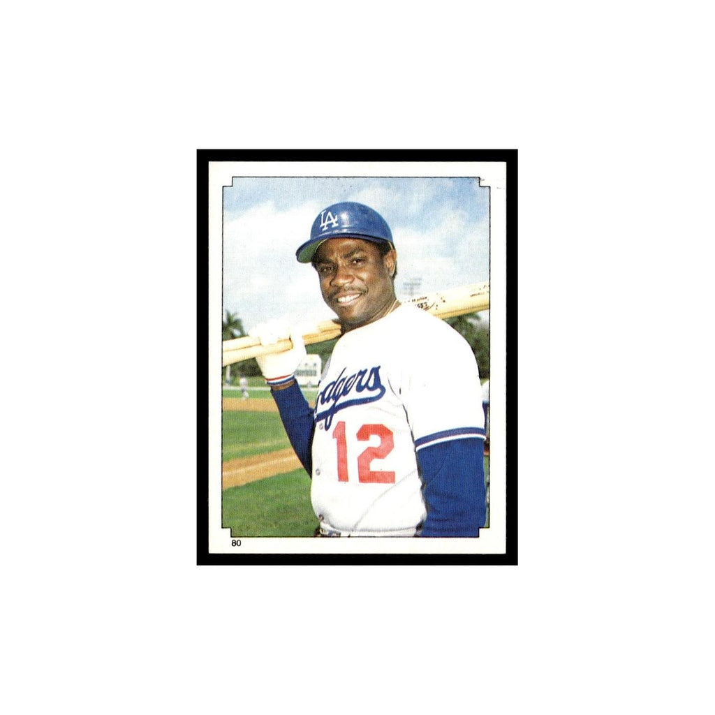 Dusty Baker 1984 Topps Stickers #80 Los Angeles Dodgers Baseball Card NM