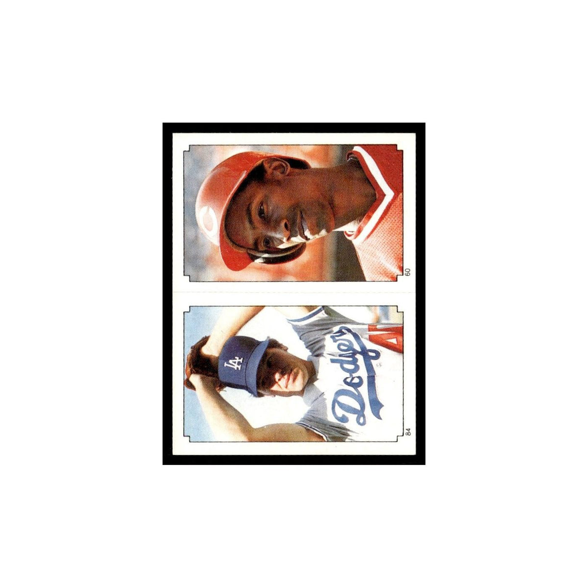 Eddie Milner Rick Honeycutt 1984 Topps Stickers #60/84 Baseball Card NM