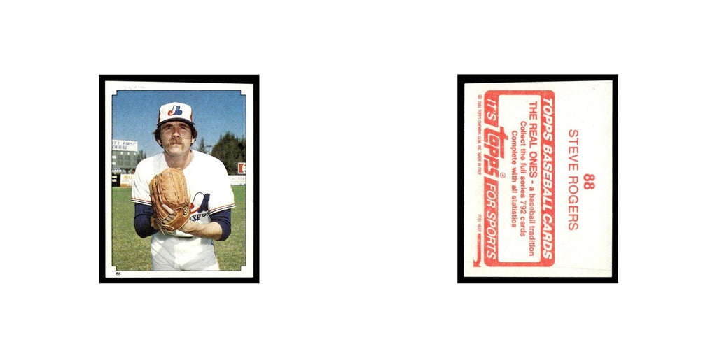 Steve Rogers 1984 Topps Stickers #88 Montreal Expos Baseball Card NM