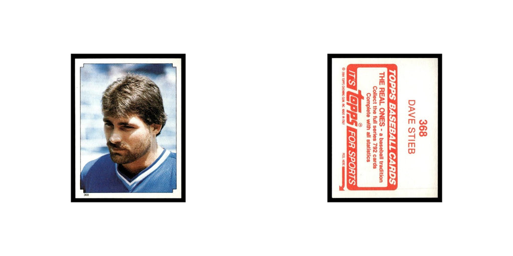 Dave Stieb 1984 Topps Stickers #368 Toronto Blue Jays Baseball Card NM