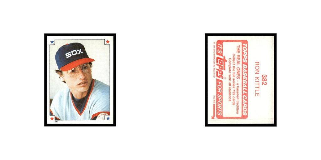 Ron Kittle 1984 Topps Stickers #382 Chicago White Sox Baseball Card NM