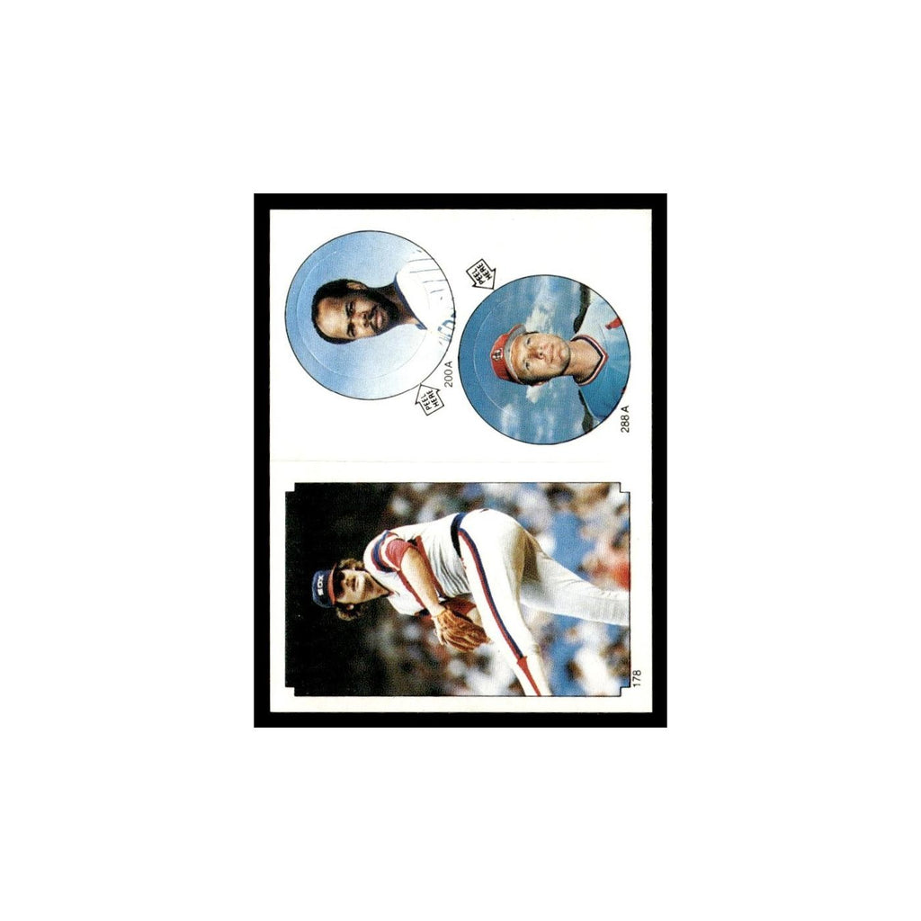 Cecil Cooper Bob Forsch LaMarr Hoyt 1984 Topps Stickers #200A/288A/178 NM