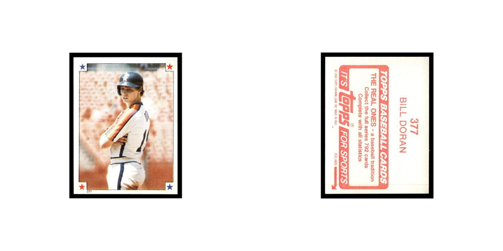 Bill Doran 1984 Topps Stickers #377 Houston Astros Baseball Card NM