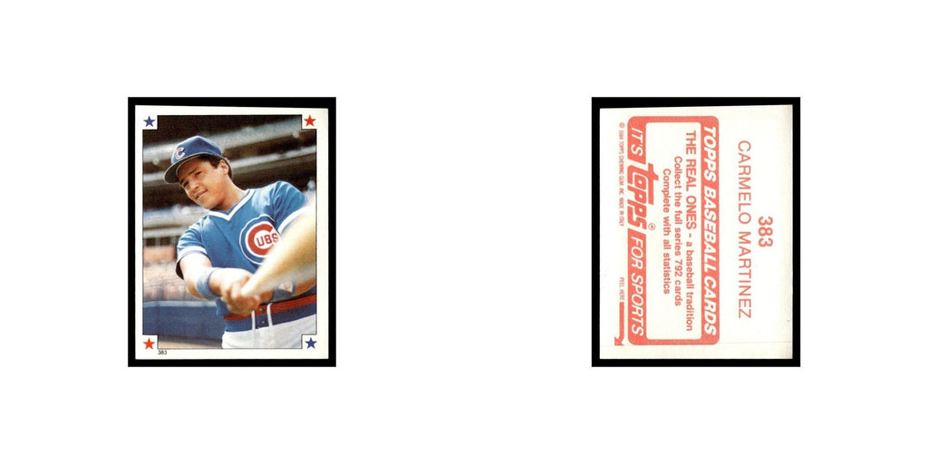 Carmelo Martinez 1984 Topps Stickers #383 Chicago Cubs Baseball Card NM