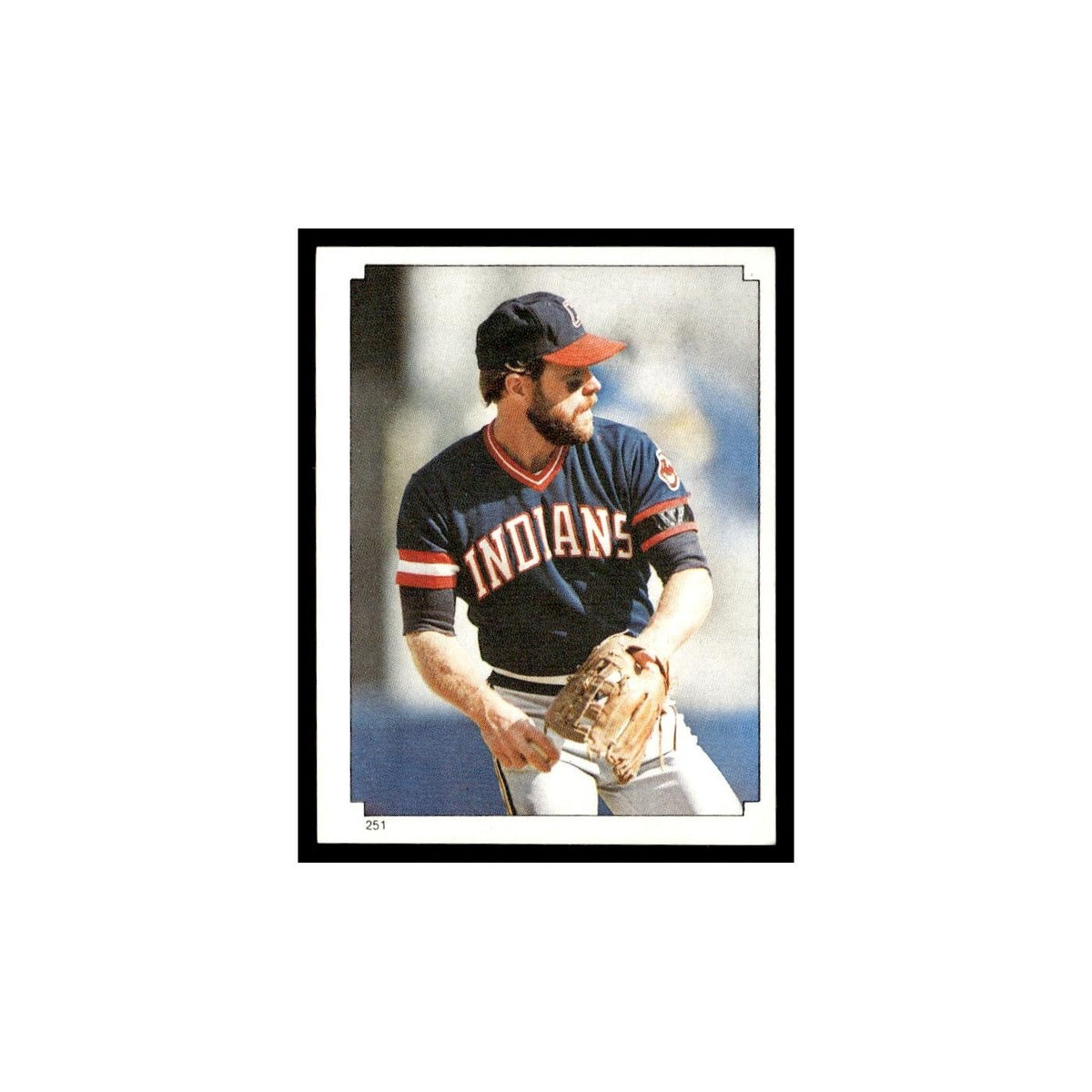 Toby Harrah 1984 Topps Stickers #251 Cleveland Indians Baseball Card NM