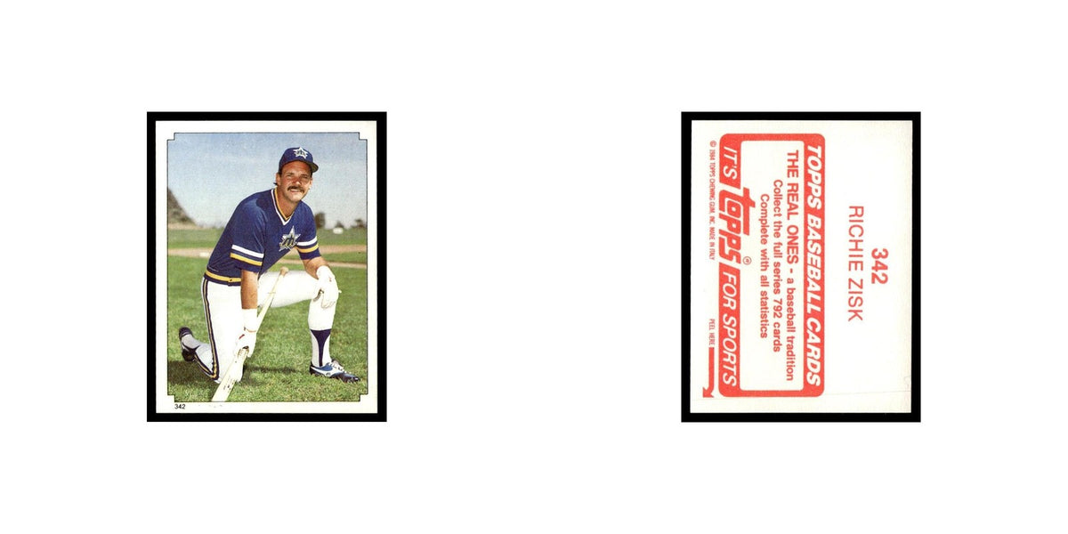 Richie Zisk 1984 Topps Stickers #342 Seattle Mariners Baseball Card NM