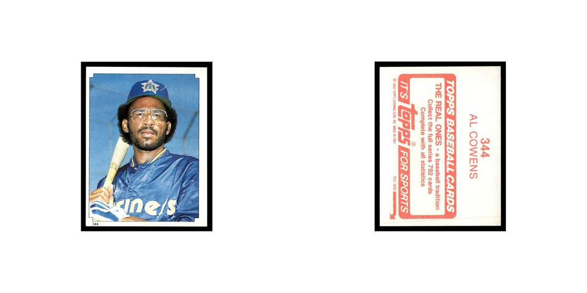 Al Cowens 1984 Topps Stickers #344 Seattle Mariners Baseball Card NM