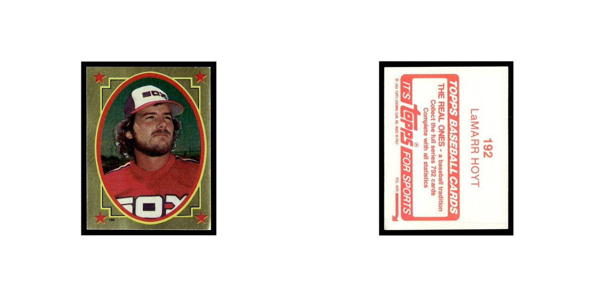 LaMarr Hoyt 1984 Topps Stickers #192 Baseball Card NM