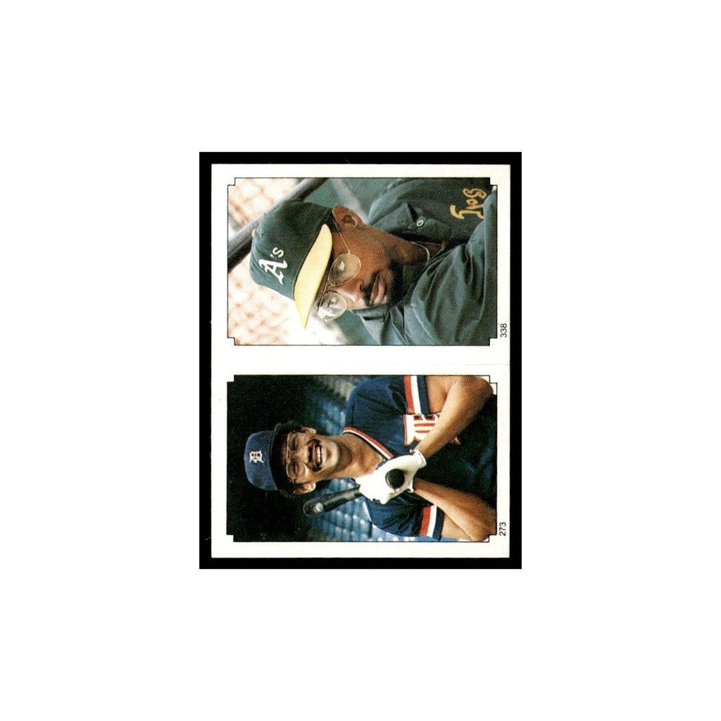 Mike Davis Enos Cabell 1984 Topps Stickers #338/273 Baseball Card NM
