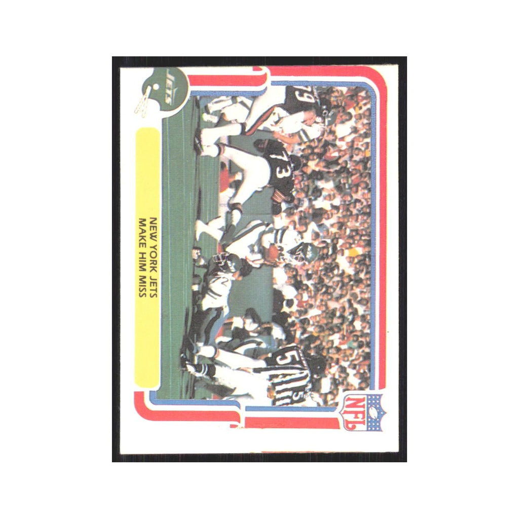 1980 Fleer Make Him Miss (Offense) Jets #37