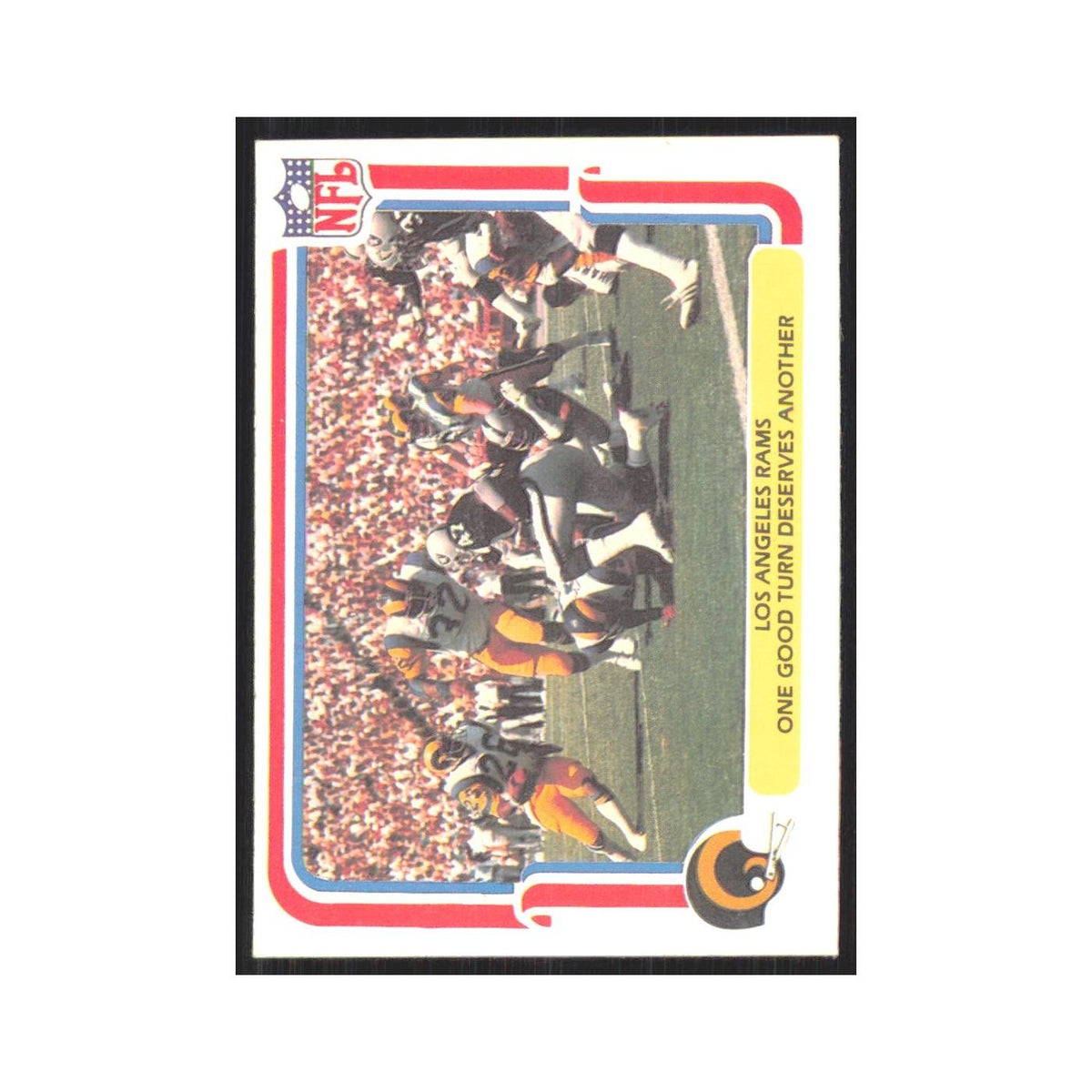 1980 Fleer One Good Turn Deserves Another Rams #25