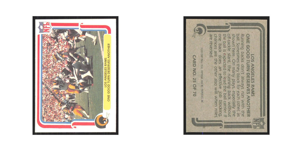 1980 Fleer One Good Turn Deserves Another Rams #25