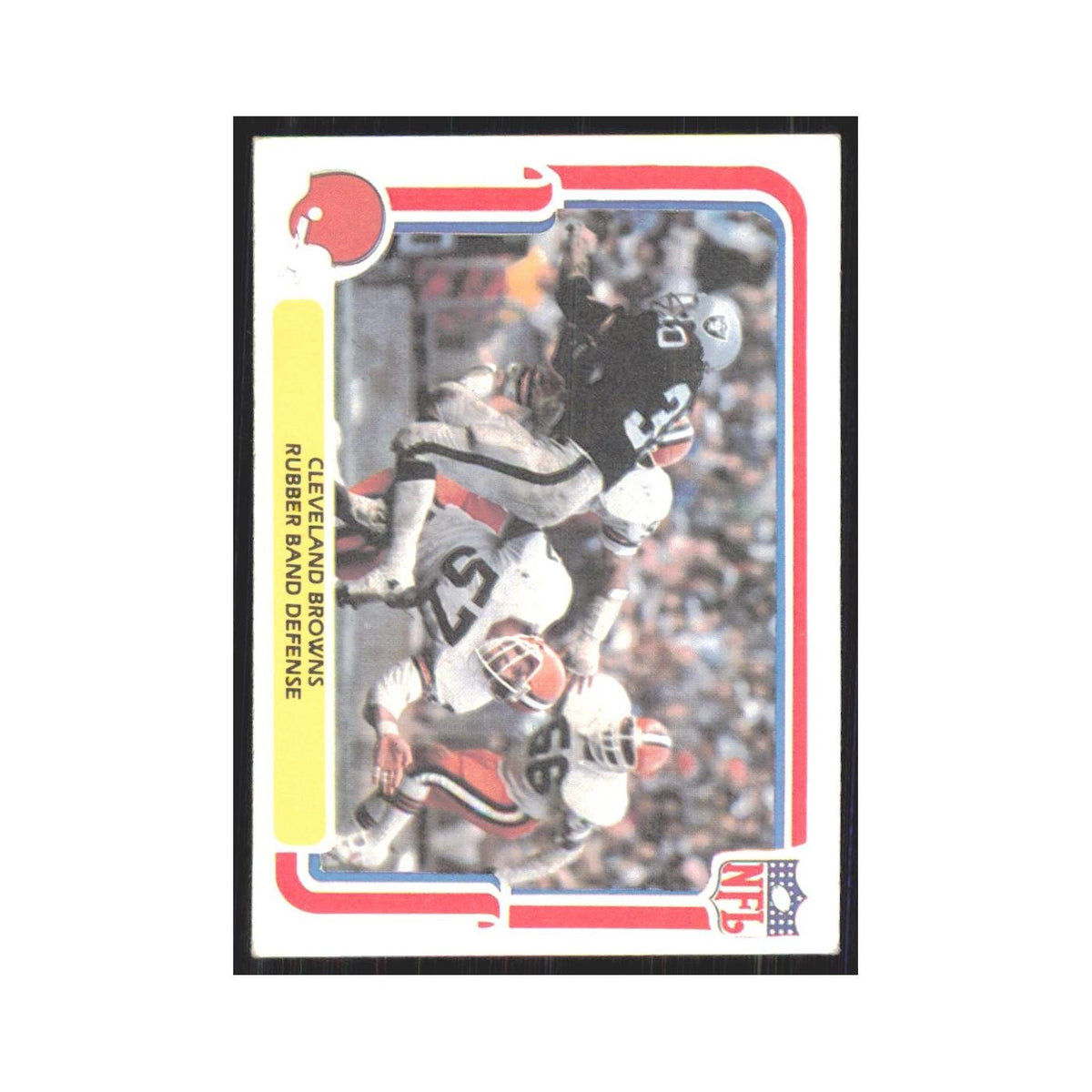 1980 Fleer Rubber Bank Defense Browns #12