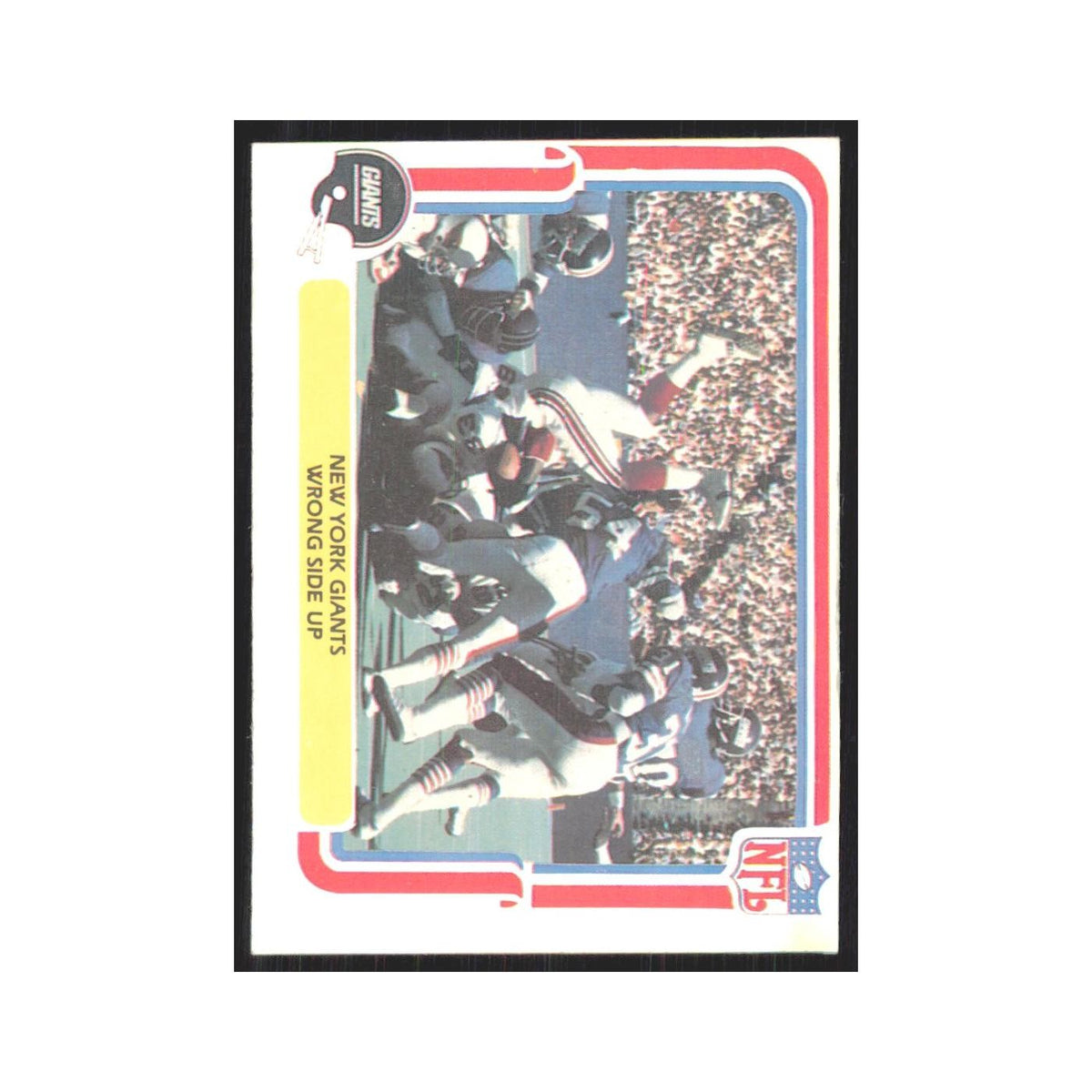 1980 Fleer Wrong Side Up Giants #36