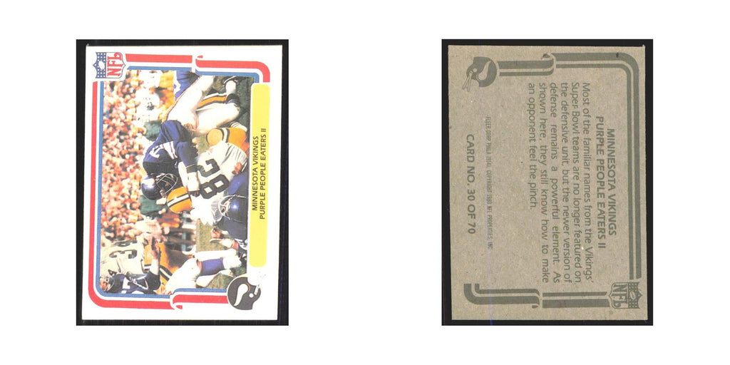 1980 Fleer Purple People Eaters II Vikings #30