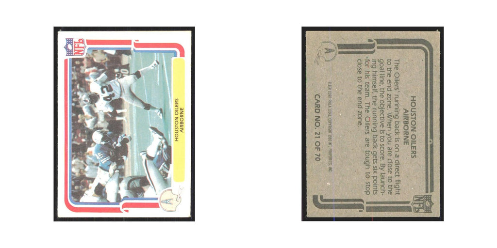 1980 Fleer Airborne Houston Oilers #21
