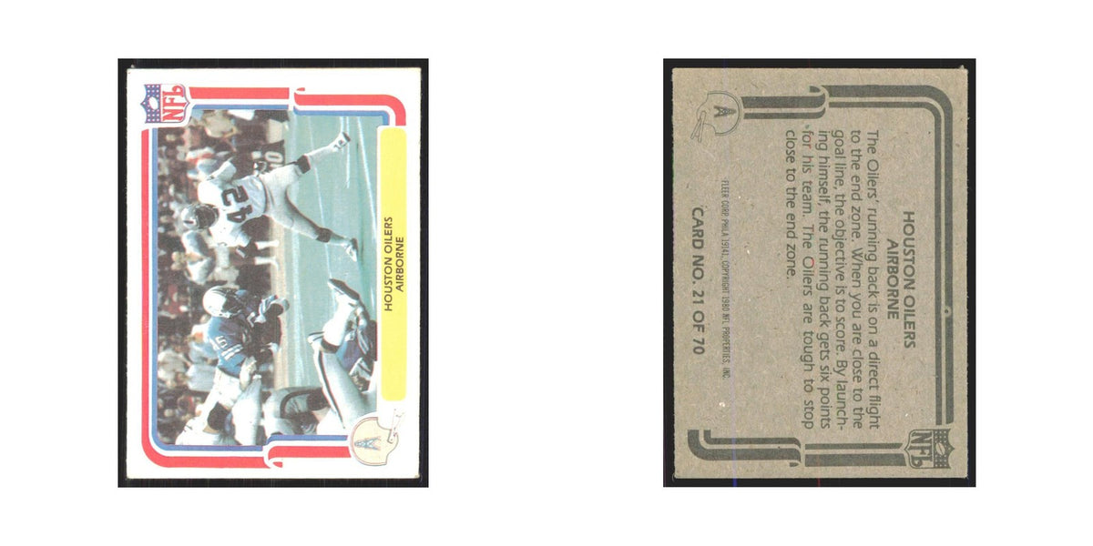 1980 Fleer Airborne Houston Oilers #21