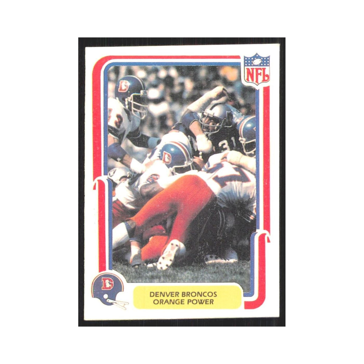 1980 Fleer Orange Power Broncos #16