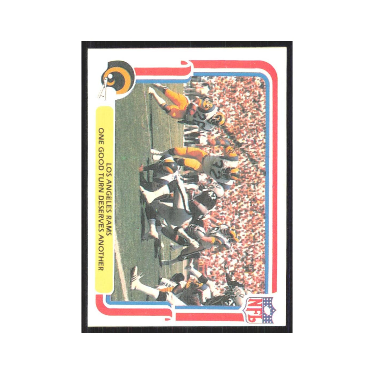 1980 Fleer One Good Turn Deserves Another Rams #25