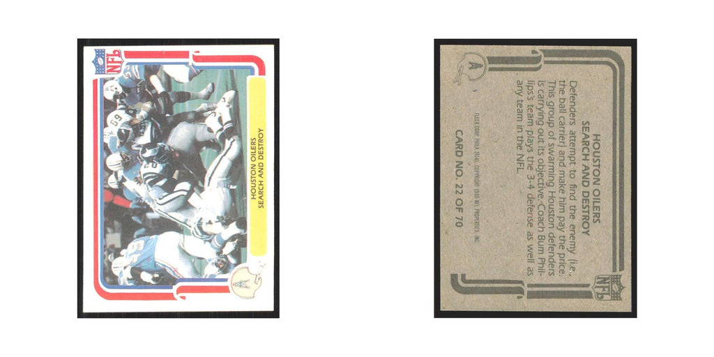1980 Fleer Search and Destroy Houston Oilers #22