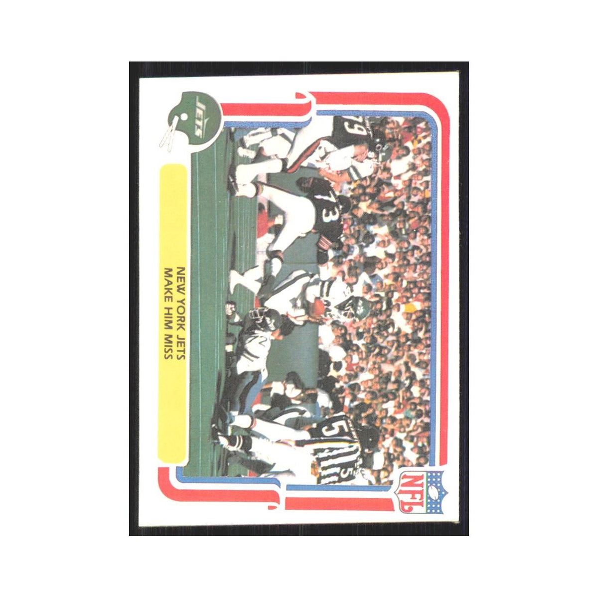 1980 Fleer Make Him Miss (Offense) Jets #37