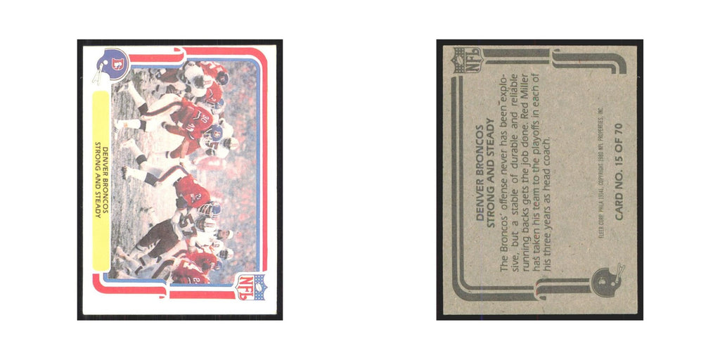 1980 Fleer Strong and Steady Broncos #15