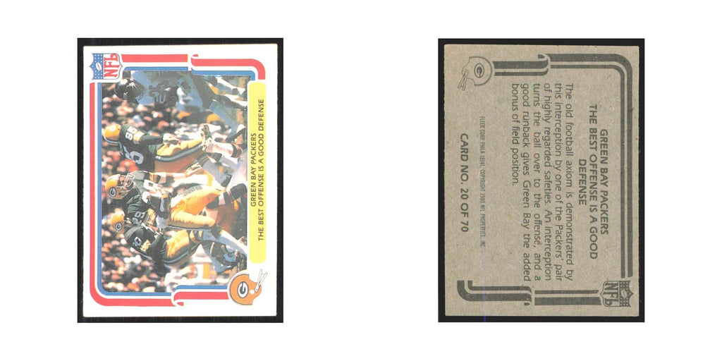 1980 Fleer The Best Offense is a Good Defense Packers #20