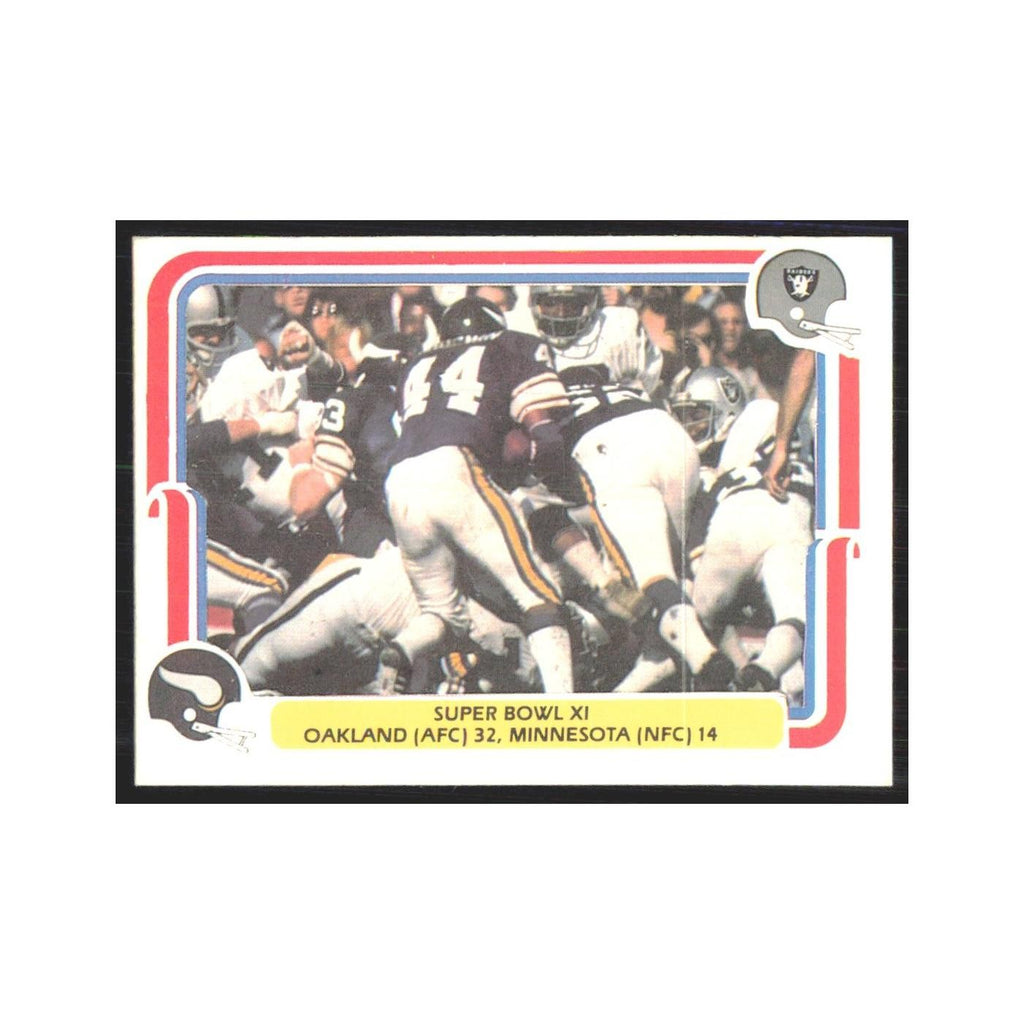 1980 Fleer Super Bowl XI Oakland Raiders/Minnesota #67