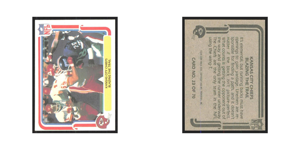 1980 Fleer Blazing the Trail Chiefs #23.0