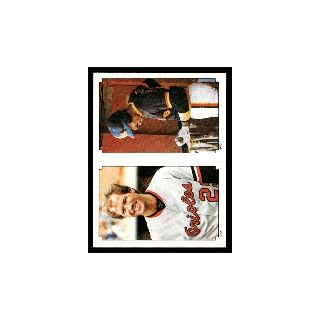 Luis Salazar Rich Dauer 1984 Topps Stickers #159/214 Baseball Card NM