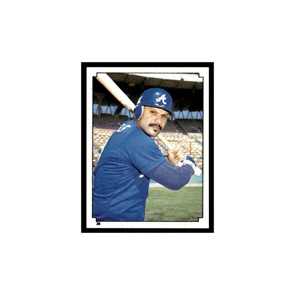 Chris Chambliss 1984 Topps Stickers #28 Atlanta Braves Baseball Card NM