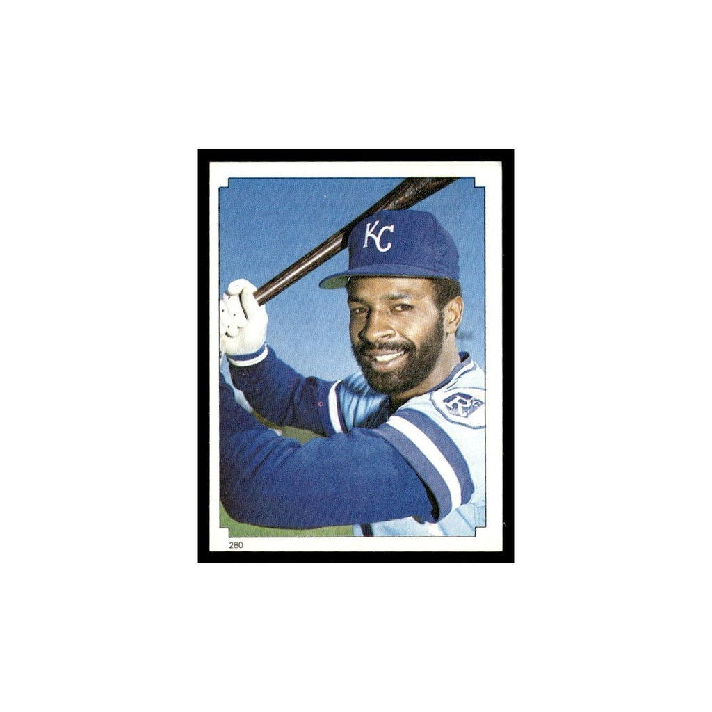Willie Wilson 1984 Topps Stickers #280 Kansas City Royals Baseball Card NM