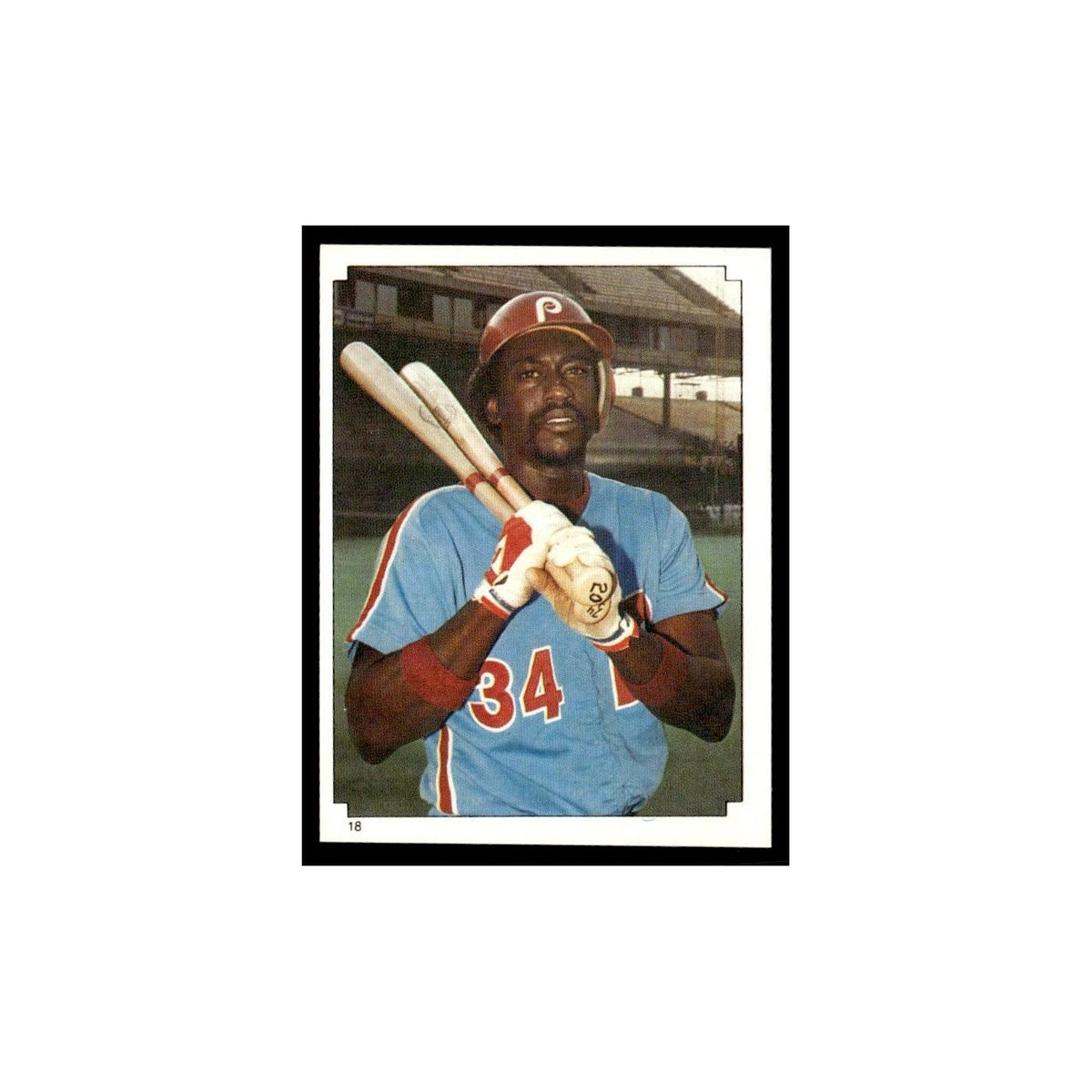 1983 Championship 1984 Topps Stickers #18 Philadelphia Phillies Baseball Card NM