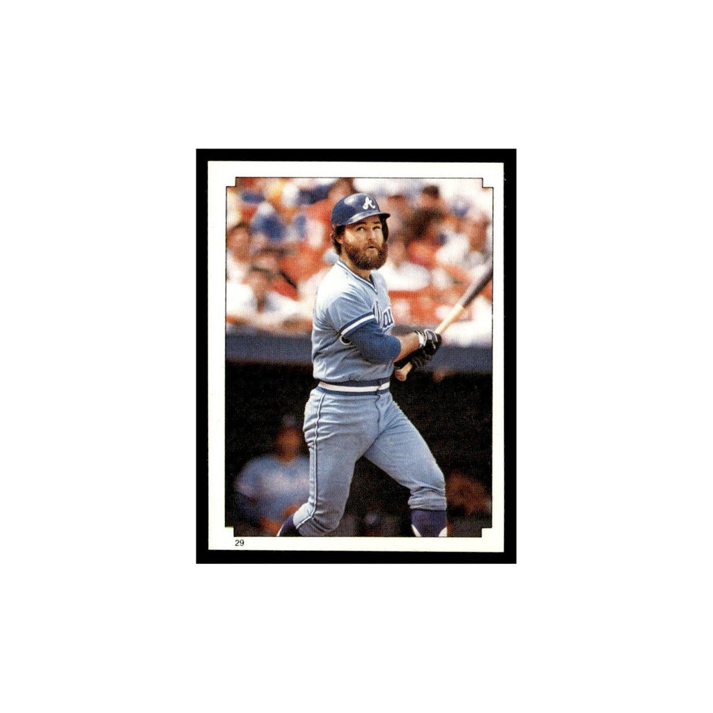 Glenn Hubbard 1984 Topps Stickers #29 Atlanta Braves Baseball Card NM