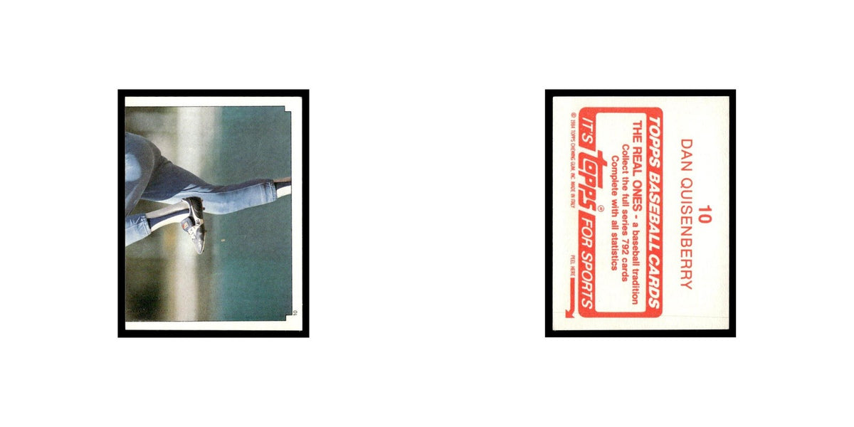 Dan Quisenberry 1984 Topps Stickers #10 Kansas City Royals Baseball Card NM