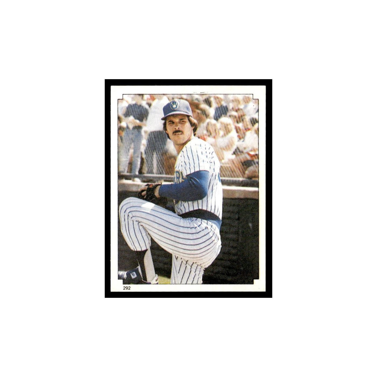 Moose Haas 1984 Topps Stickers #292 Milwaukee Brewers Baseball Card NM