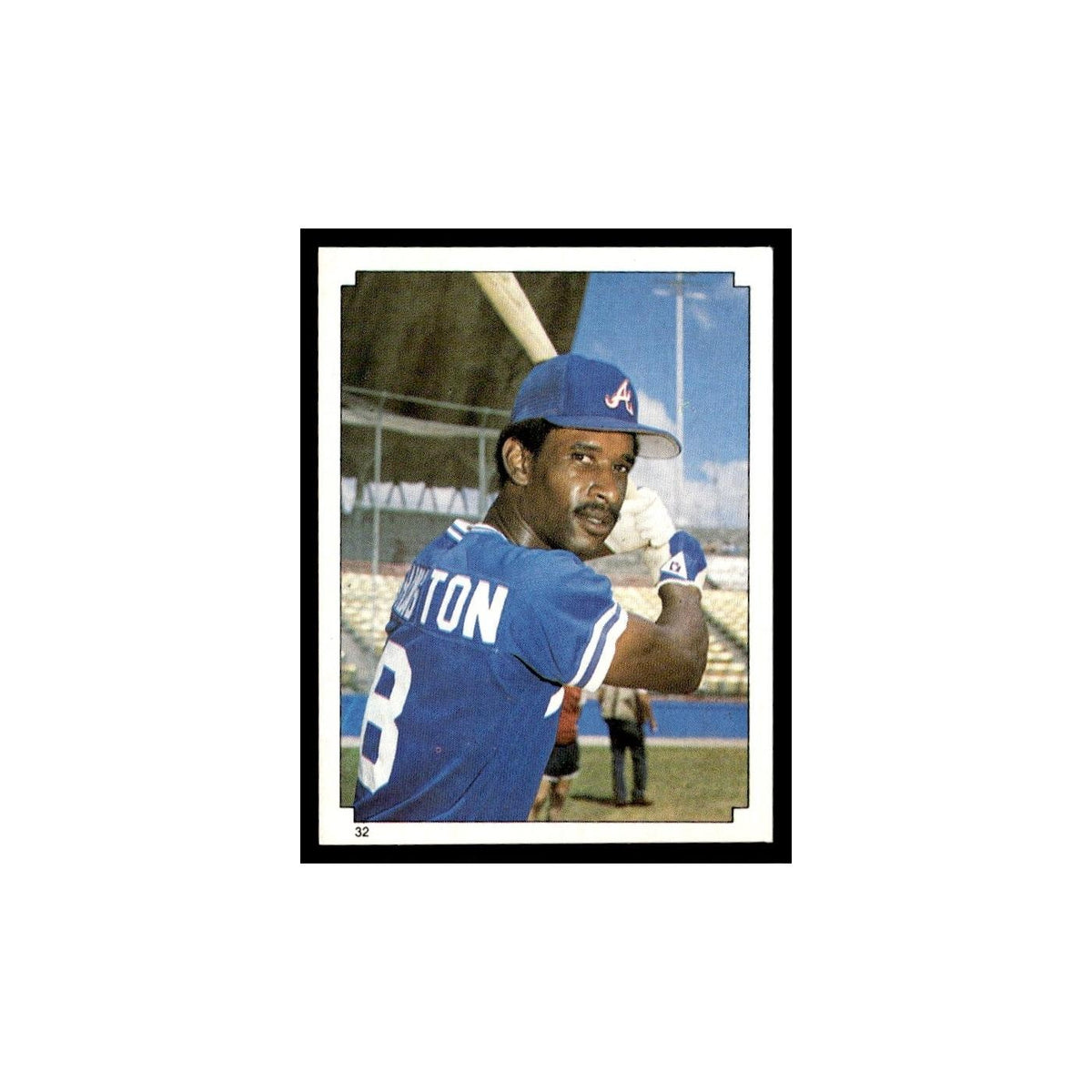 Claudell Washington 1984 Topps Stickers #32 Atlanta Braves Baseball Card NM