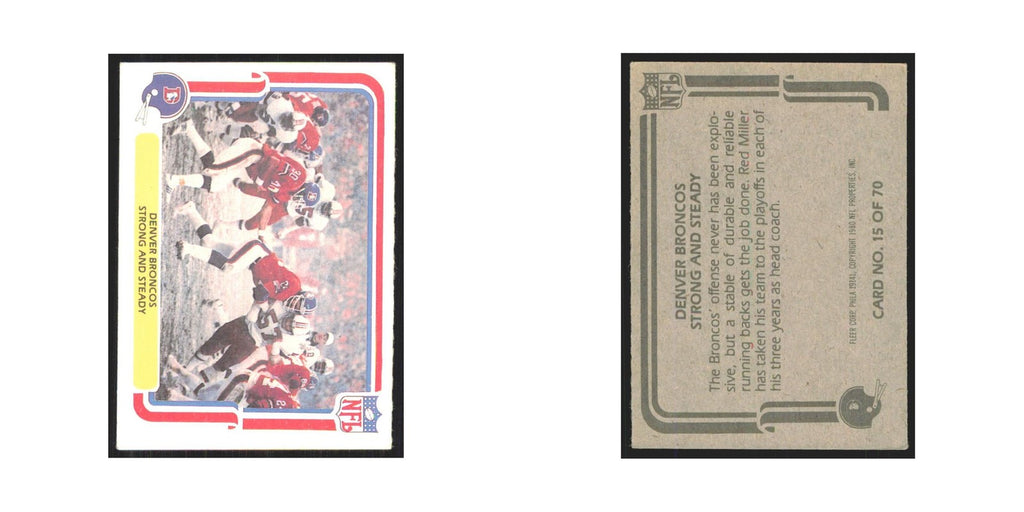 1980 Fleer Strong and Steady Broncos #15.0
