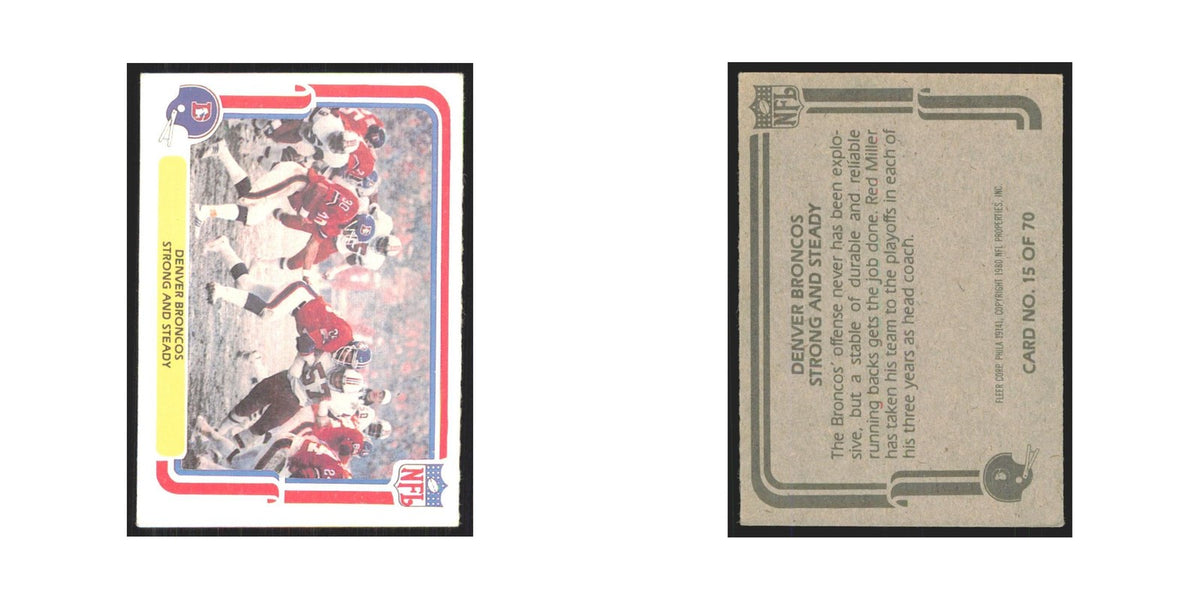 1980 Fleer Strong and Steady Broncos #15.0
