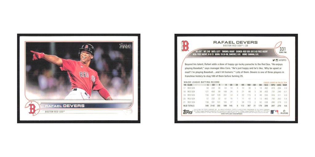 2022 Topps Rafael Devers Red Sox #331