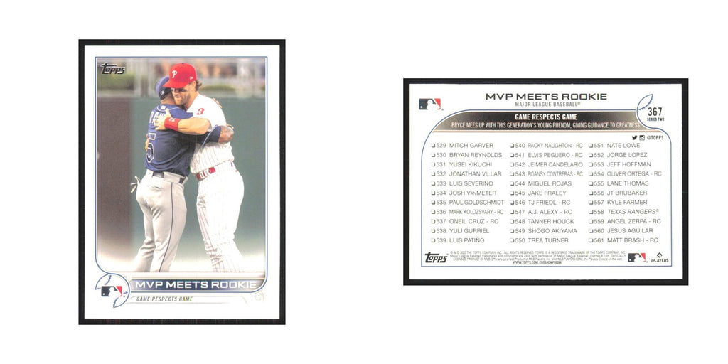 2022 Topps MVP Meets Rookie #367